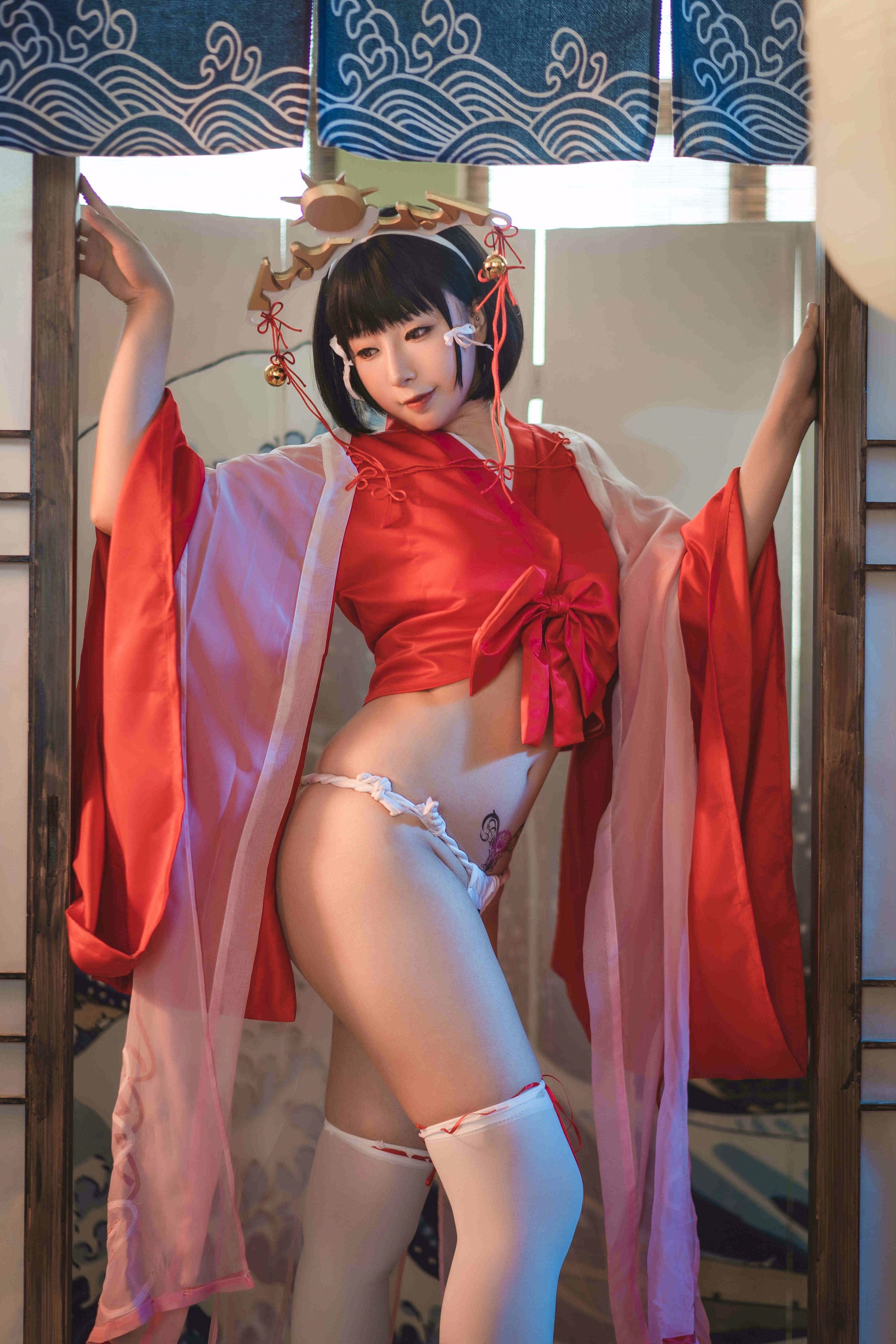 图片[1]-小容仔咕咕咕w – NO.016 黑兽巫女辉夜 [31P]-XikXak